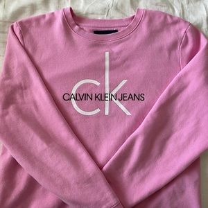 Pink Calvin Klein crewneck